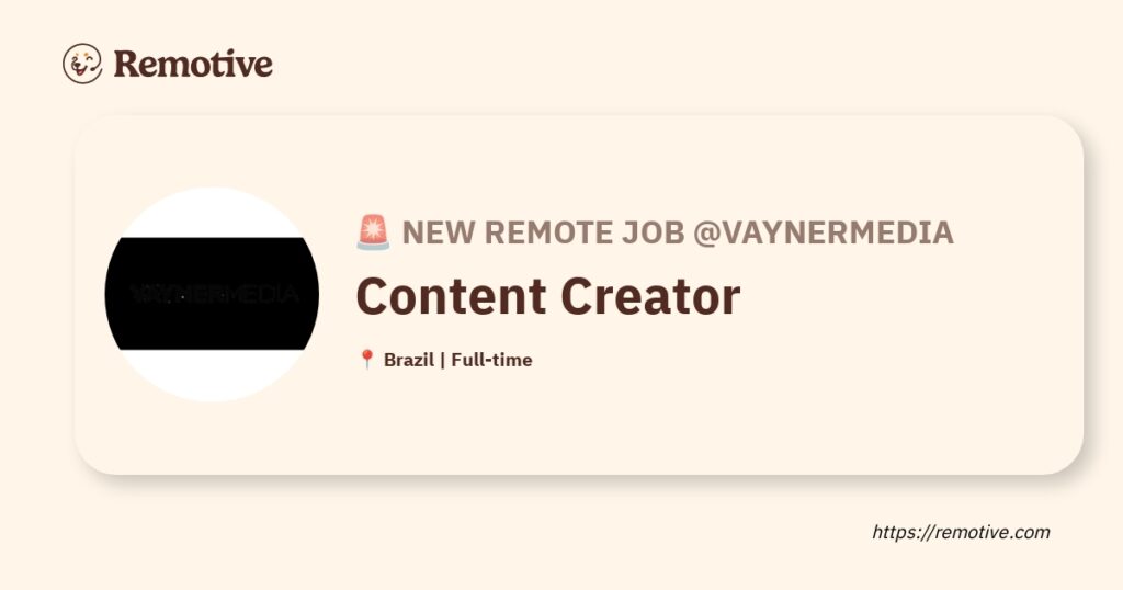 [Hiring] Content Creator @VaynerMedia Earnhire