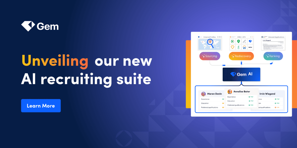 The future is now: Gem unveils new AI recruiting suite