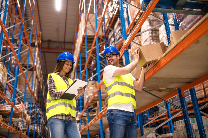 worker work on warehouse