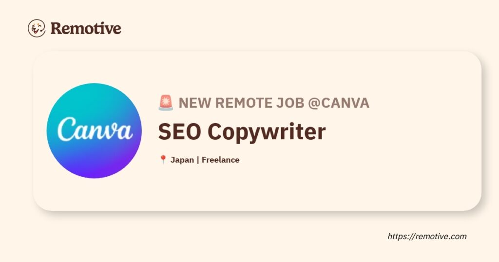 [Hiring] SEO Copywriter @Canva Earnhire