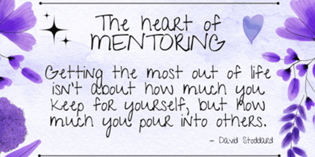 Text the heart of mentoring