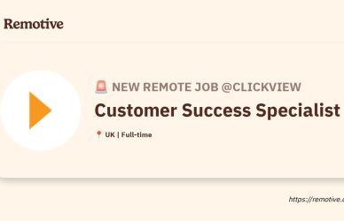 [Hiring] Customer Success Specialist @ClickView Earnhire