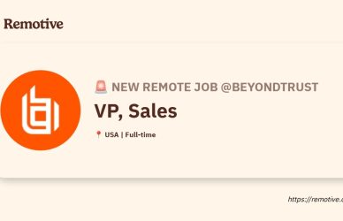 [Hiring] VP of Sales @BeyondTrust Earnhire