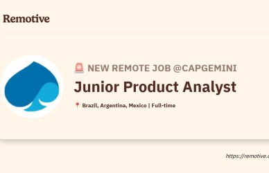 [Hiring] Junior Product Analyst @Capgemini Earnhire