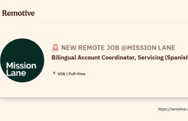 [Hiring] Bilingual Account Coordinator, Services (Spanish) @Mission Lane Earnhire