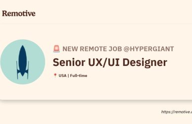 [Hiring] Senior UX/UI Designer @Hypergiant Earnhire
