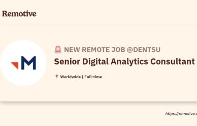 [Hiring] Senior Digital Analytics Consultant @dentsu Earnhire