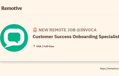 [Hiring] Customer Success Onboarding Specialist @Invoca Earnhire