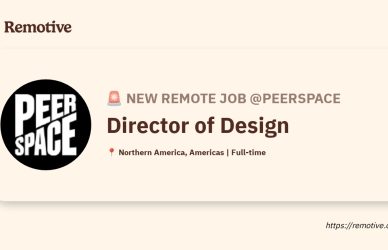 [Hiring] Design Director at Peerspace Earnhire