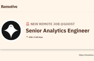 [Hiring] Senior Analytics Engineer @Ghost Earnhire