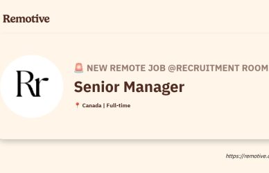 [Hiring] Senior Manager @Recruitment Office Earnhire