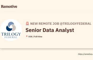 [Hiring] Senior Data Analyst @TrilogyFederal Earnhire