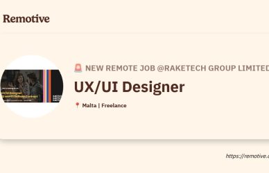 [Hiring] UX/UI Designer @Raketech Group Limited Earnhire